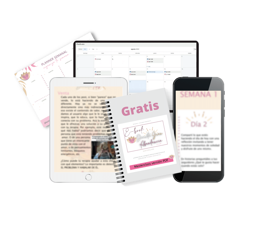 planner anual ideas de contenido terapias holisticas
